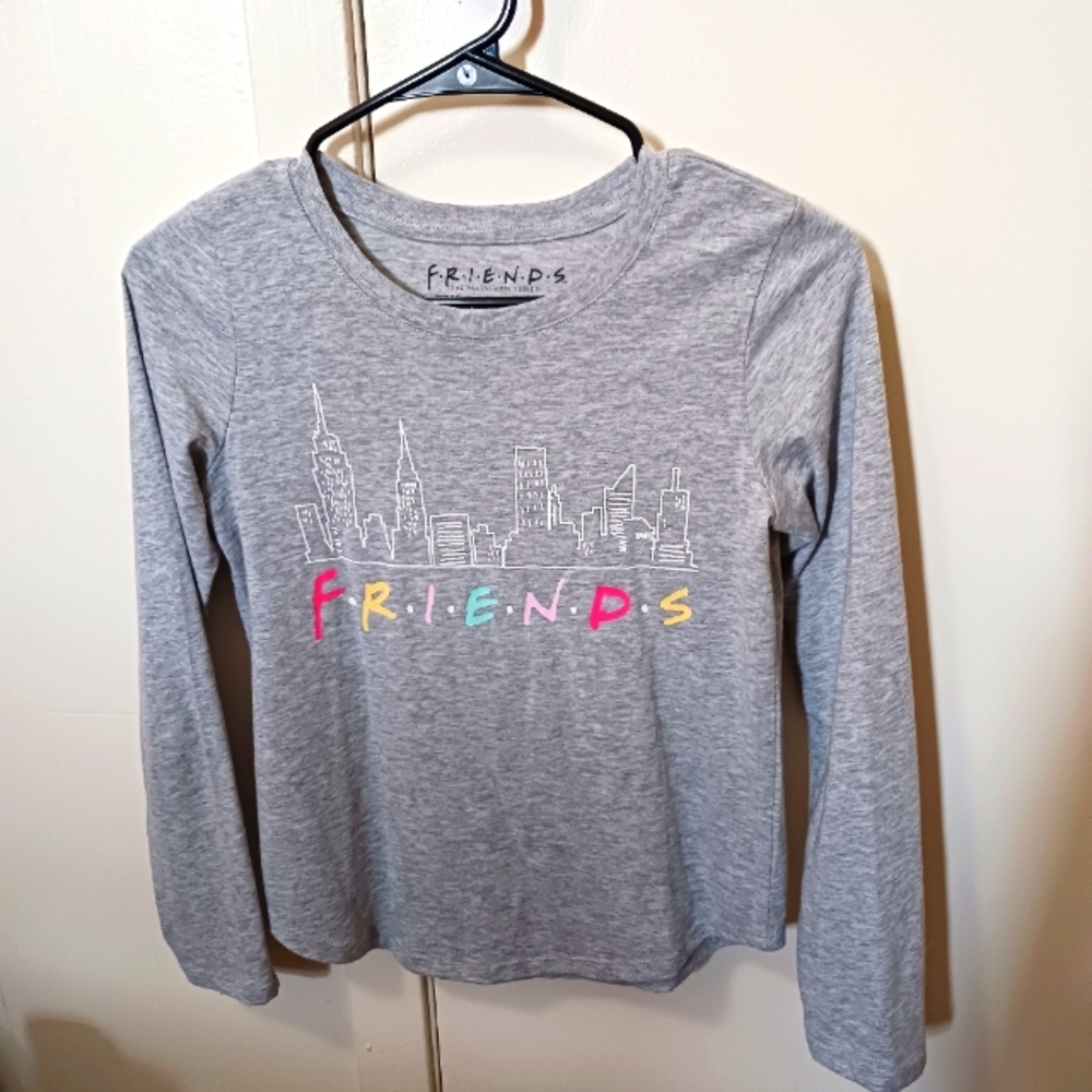 Girls long sleeve gray FRIENDS shirt